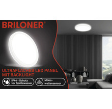 Panel Briloner LED s ochranou proti stříkající vodě a mikrovlnným senzorem