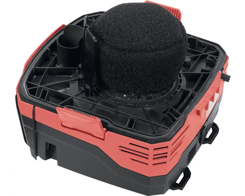 Vnitřní pohled na mokrý suchý vysavač s filtrační pěnou