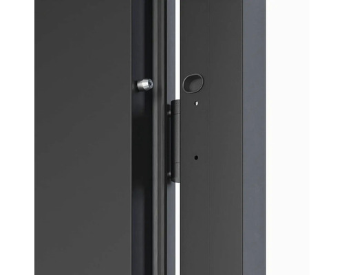 Detail otevíraných dveří s kováním