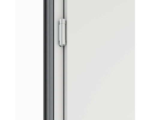 Detailní pohled na dveře s dveřním závěsem