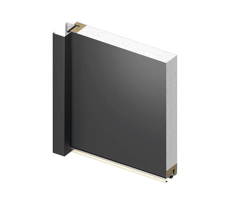 Průřez dveřmi s rámem