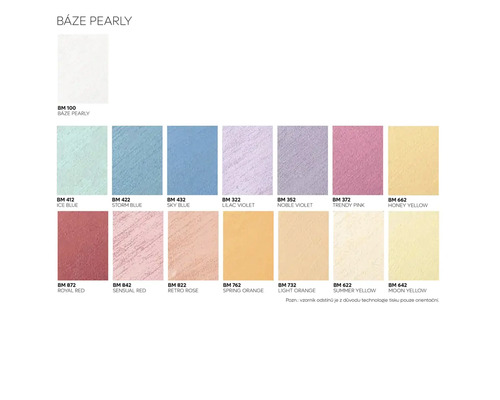 Vzorník barev s různými odstíny pro interiérové barvy na stěny