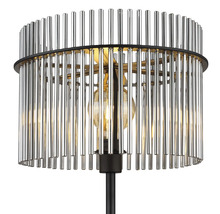Stojací lampa se stínidlem ze skleněných tyčí