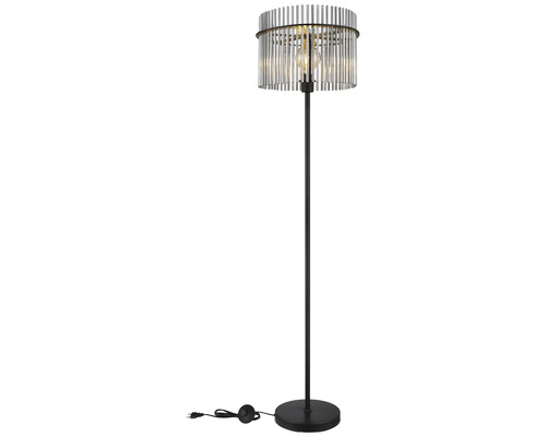 Stojací lampa se stínidlem ze skleněných tyčí