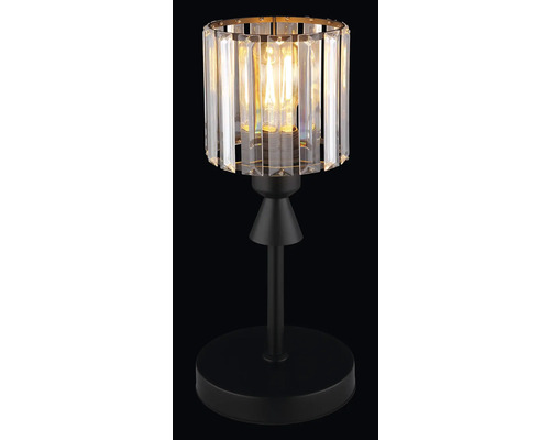 Dekorativní stolní lampa se stínidlem z křišťálového skla