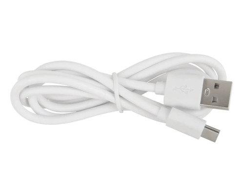 Bílý USB kabel