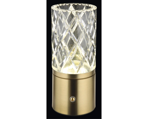 Dekorativní stolní lampa s křišťálovým stínidlem a zlatou základnou