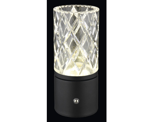 Dekorativní stolní lampa s křišťálovým efektem a spínačem