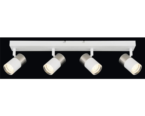 Čtyřplamenové stropní svítidlo s pohyblivými reflektory