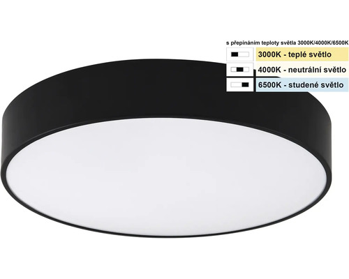 Kulaté stropní svítidlo s nastavitelnou teplotou chromatičnosti