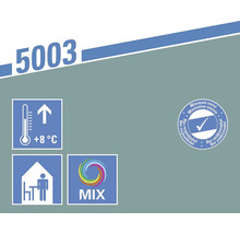 Informace o vlastnostech produktu: teplota zpracování od 8 stupňů Celsia, vhodné do interiéru, mísitelné, s minimálními emisemi a bez rozpouštědel