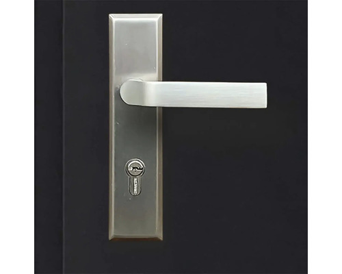 Kovová klika se zámkem