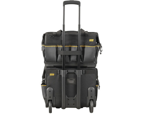 DeWalt pojízdný vozík na nářadí s teleskopickou rukojetí a brašnou na nářadí