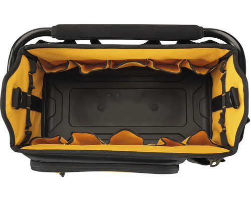 Otevřená brašna na nářadí s držadlem a vnitřními přihrádkami