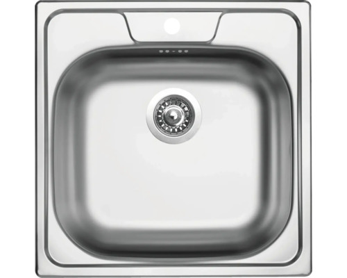 Nerezový dřez s odtokovou soupravou
