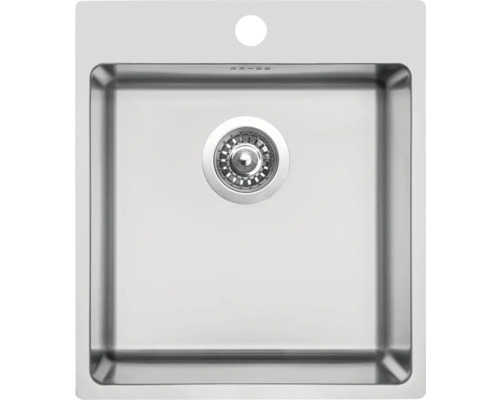 Nerezový dřez s odtokovou soupravou