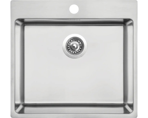 Nerezový dřez s odtokovou soupravou