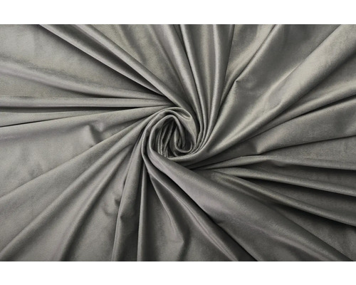 Šedá sametová látka ve vířivé úpravě