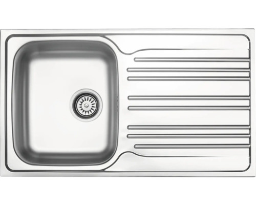 Nerezový dřez s odkapávací plochou