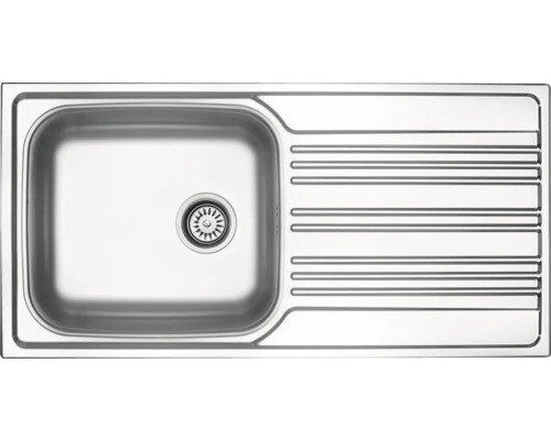 Nerezový dřez s odkapávací plochou