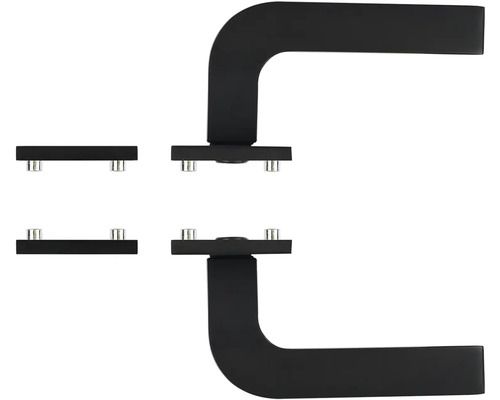 Sada klik dveří, skládající se ze dvou klik a dvou rozet