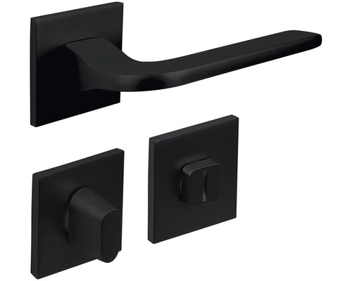 Sada dveřního kování s klikou a rozetami