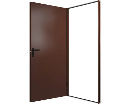 Otevřené interiérové dveře s rámem a klikou