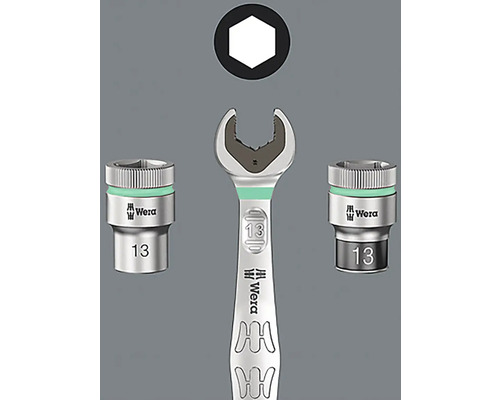 Sada otevřených klíčů Wera Joker s nástrčnými vložkami a šestihranným symbolem