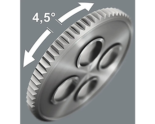 Ozubené kolo s úhlem zpětného záběru 4,5 stupně