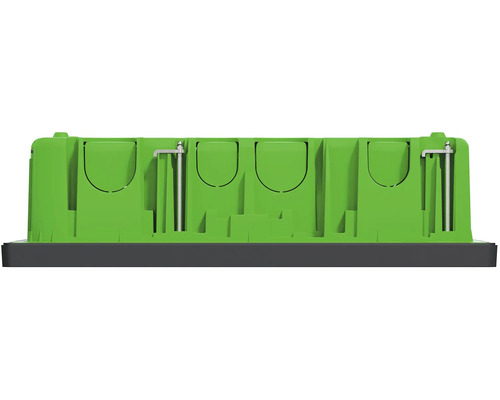 Zelené zařízení na využití dešťové vody s montážním příslušenstvím.