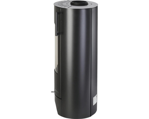 Kamna na dřevo s válcovým tělem pro vnitřní použití