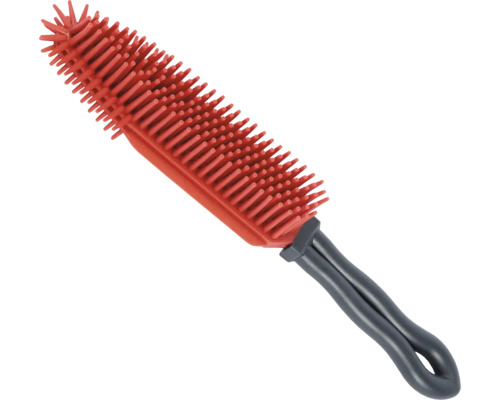 Gumový kartáč s rukojetí pro úklidové práce