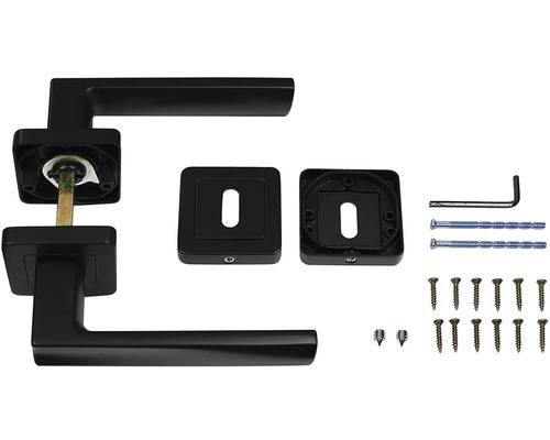 Sada kliky ke dveřím se šrouby a příslušenstvím