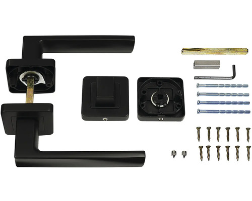 Sada kliky ke dveřím s příslušenstvím