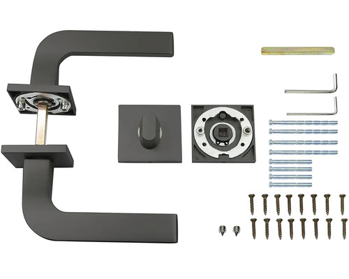 Sada kliky ke dveřím s příslušenstvím