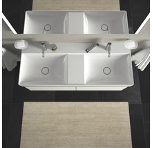 Umyvadlo na skříňku DURAVIT DuraSquare sanitární keramika bílá 120 cm 2353120041