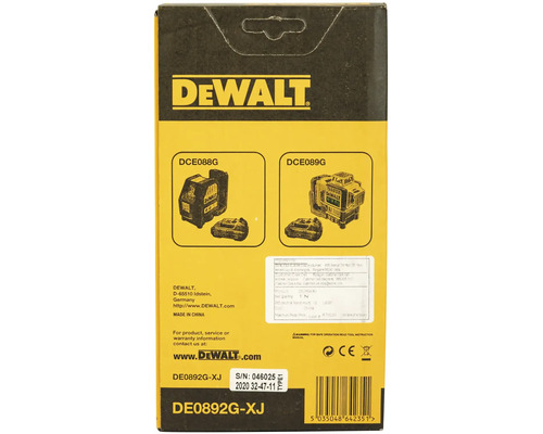 Balení příslušenství pro stavební lasery DeWalt DE0892G-XJ