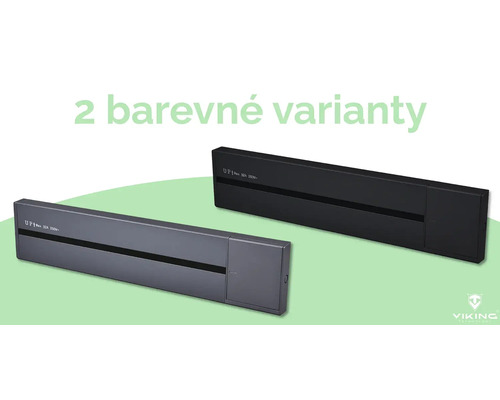 Dva topné panely v různých provedeních