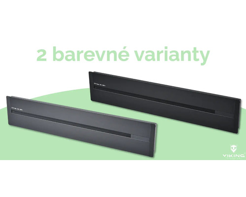 Dvě různé barvy topné lišty Viking
