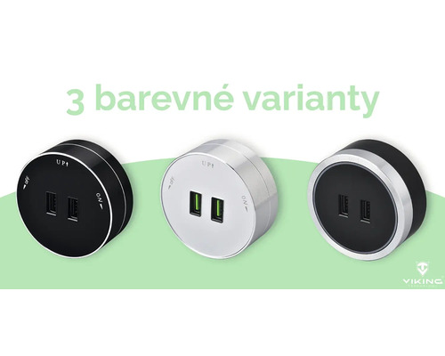 Tři USB nabíječky v různých provedeních pouzdra