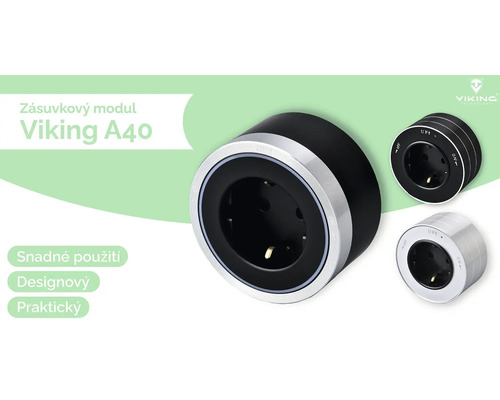 Zásuvkový modul Viking A40 pro vnitřní použití