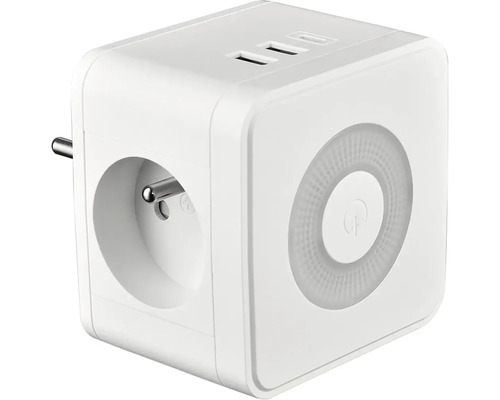 Krychlová zásuvková lišta s USB porty