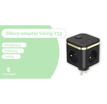 Síťový adaptér s více zásuvkami a USB porty