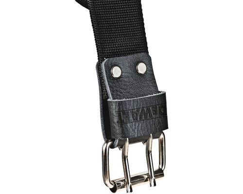 Detailní záběr držáku na nářadí Dewalt s poutkem na opasek