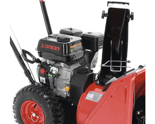 Detail sněhové frézy s motorem Loncin