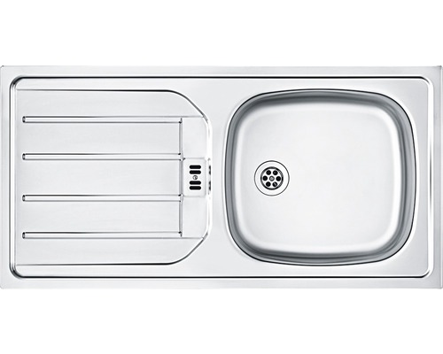 Nerezový dřez s odkapávací plochou