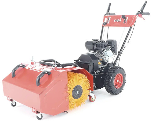 Zametač s rotačním kartáčem a motorem