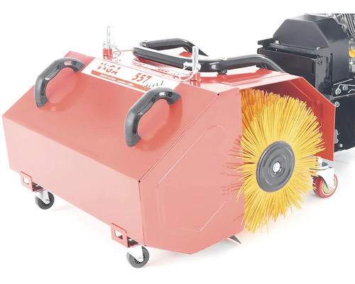 Zametač s kartáčem a kolečky