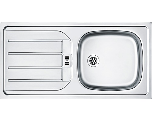 Nerezový dřez s odkapávací plochou