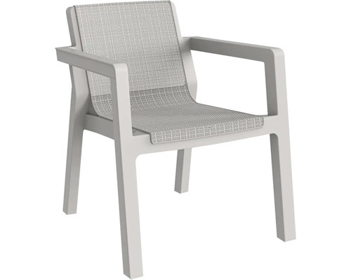 Zahradní židle s područkami a textilním sedákem